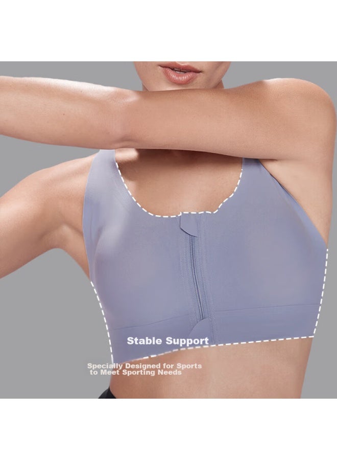 Ubras High-intensity Sports Bra, Women's Underwear, Wireless, Beautiful Back Brassiere, Cool Touch Style - Palm Leaf, Xl