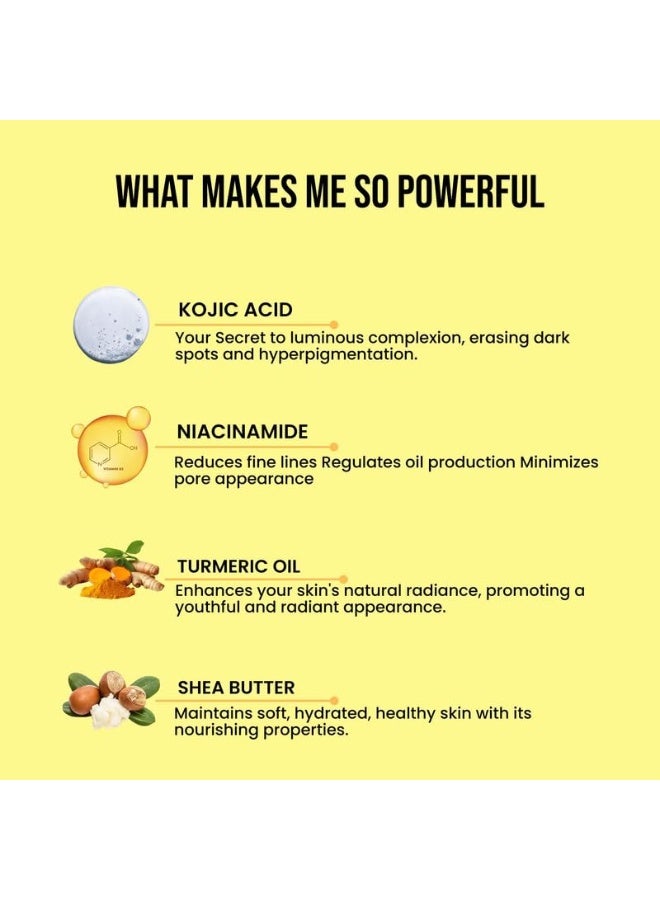 Ghar Soaps Kojic Acid Face Wash 100 ml& Soap 100g | With Kojic Acid, Niacinamide & Turmeric | Fades Pigmentation, Dark Spots & Sun Damage | Brightening & Skin Lightening | For Men & Women | For All Skin Types - Image 4