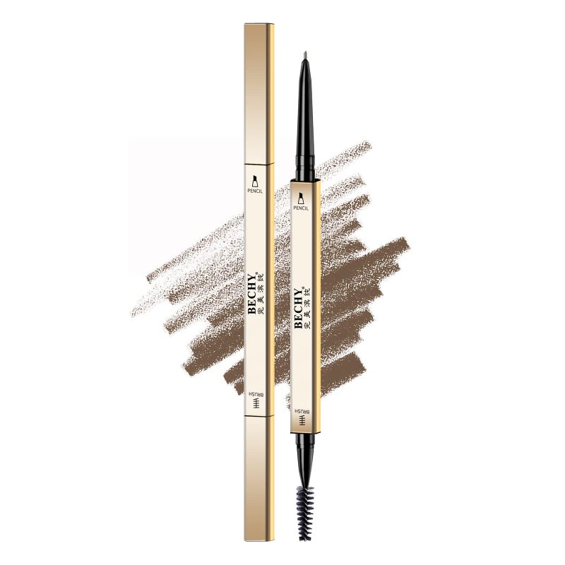 BECHY Eyebrow Pencil,Waterproof Long-Lasting Microblading Ash Brown Brow Pencil,Natural Eyebrow Makeup Ultra Slim Defining Eyebrow Pencils - Image 1