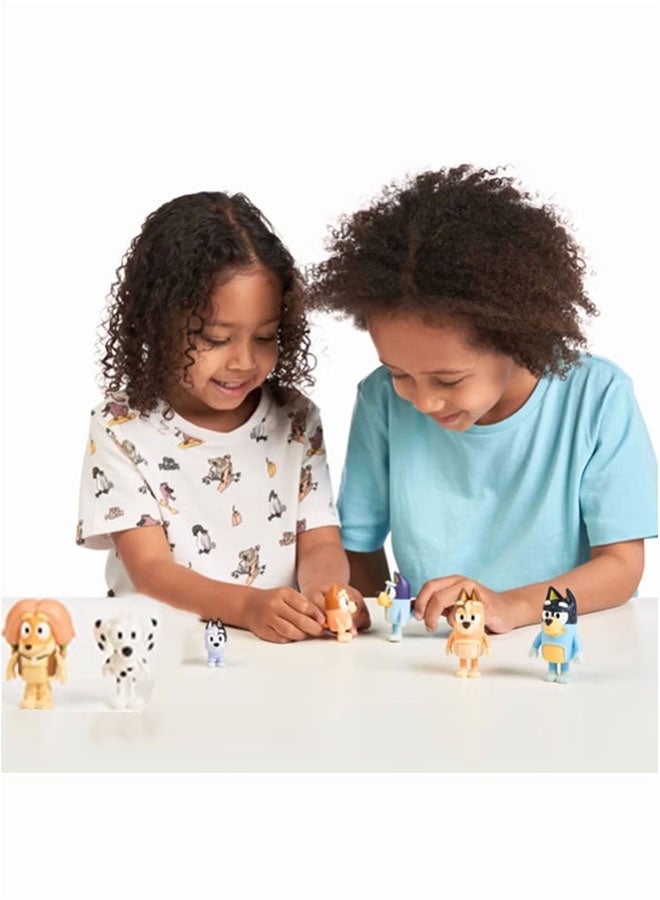Sparklepals 10 pcs Sparklepals Bluey Family and Friends Set Action Figures 5-8cm  - Image 4