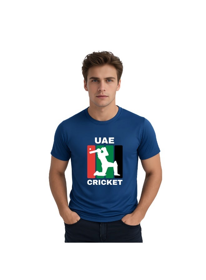 تيشيرت كريكيت رياضي للرجال من الإمارات العربية المتحدة - تيشيرت خفيف الوزن وجيد التهوية - مثالي لمحبي الكريكيت، والتمارين، والتدريب، والأنشطة الخارجية، والارتداء اليومي - Image 1