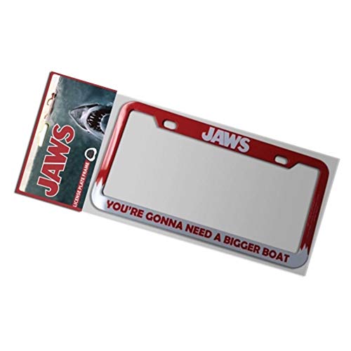 Factory Entertainment Jaws Gonna Need A Bigger Boat License Plate FrameRed - Image 1