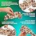 UGEARS نموذج دراجة نارية ثلاثية العجلات UGEARS UGRS من الخشب 3D للألغاز للبالغين مجموعة نماذج خشبية للبالغين هدايا دراجات نارية للرجال مجموعة مع محرك نابض توجيه وظيفي نظام قيادة سلسلة نموذج DIY - Image 4