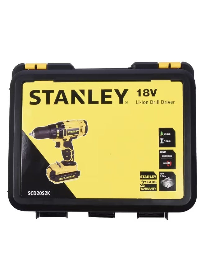 Stanley SCD20S2K18V Cordless Driver Drill - Image 3