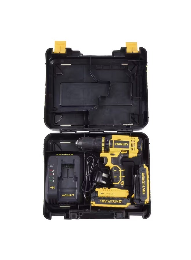 Stanley SCD20S2K18V Cordless Driver Drill - Image 1