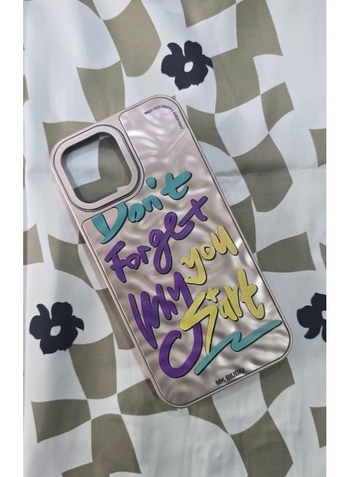 CATANES Letter Phone Case Cover for Apple iPhone 13 Pro Max Rose Gold-2