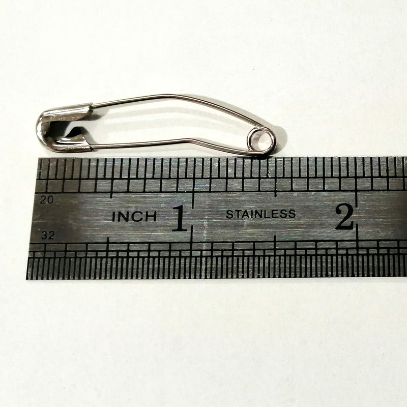 iNee Curved Safety Pins, Quilting Basting Pins, Nickel-Plated Steel, Size 2, 100 Count - Image 3