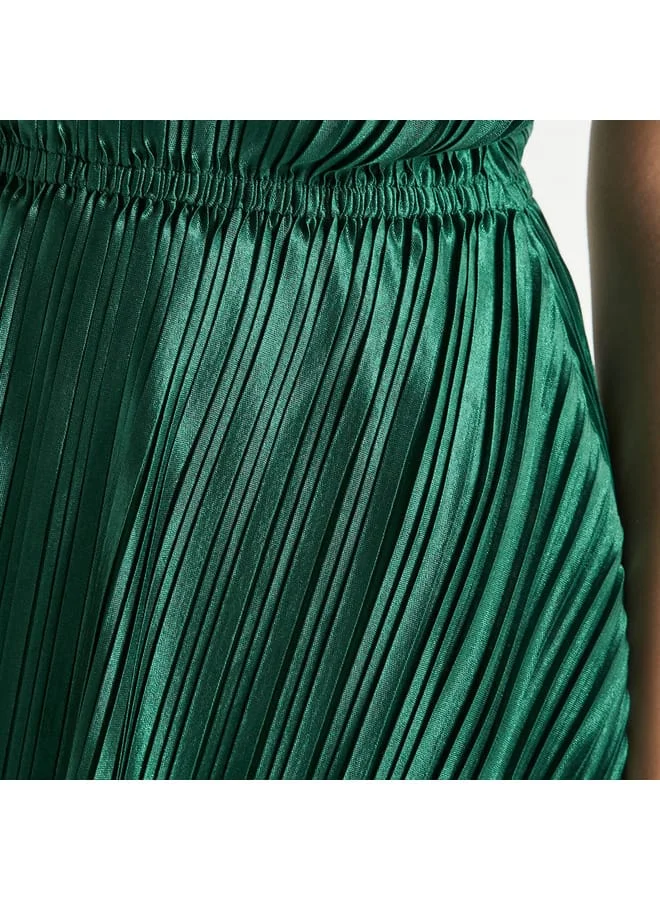 Splash FAV Emerald Pleated Dress