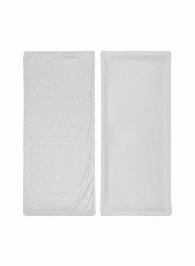 فوي دروب بطانية أطفال فائقة النعومة من فوي دروب | بطانية مزدوجة الطبقات دافئة للأطفال حديثي الولادة والرضع والأطفال الصغار | بطانية مريحة لسرير الأطفال وعربة الأطفال والسفر للأولاد والبنات (أبيض) - Image 5