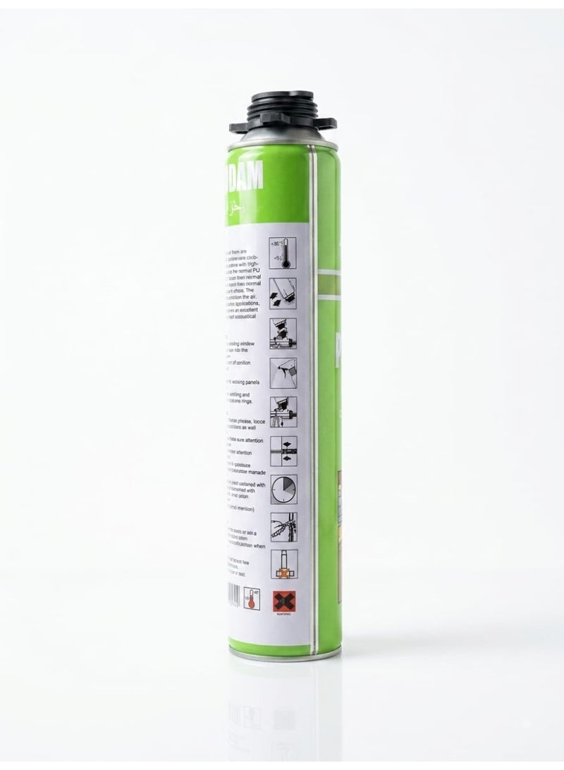 AYK 12 Cans of 750ml PU Foam Spray for Filling Gaps Holes and Cracks Shake Well for 1 Minute Before Use - Image 1