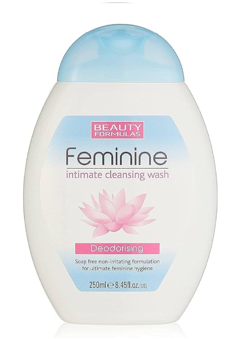 BEAUTY FORMULAS FEMININE INTIMATE DEODORISING CLNSING WASH 250ML