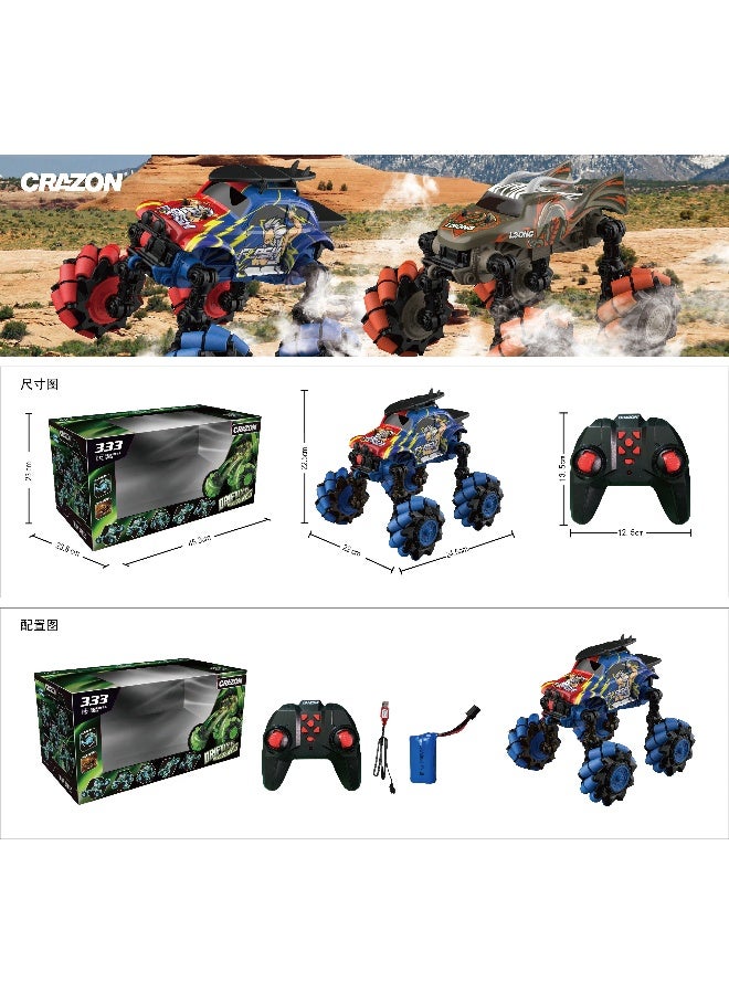 Crazon 2.4G Scale 1:18 Foldable Drifting Wheels Rc Off-Road – Toy for Kids Ages 3+