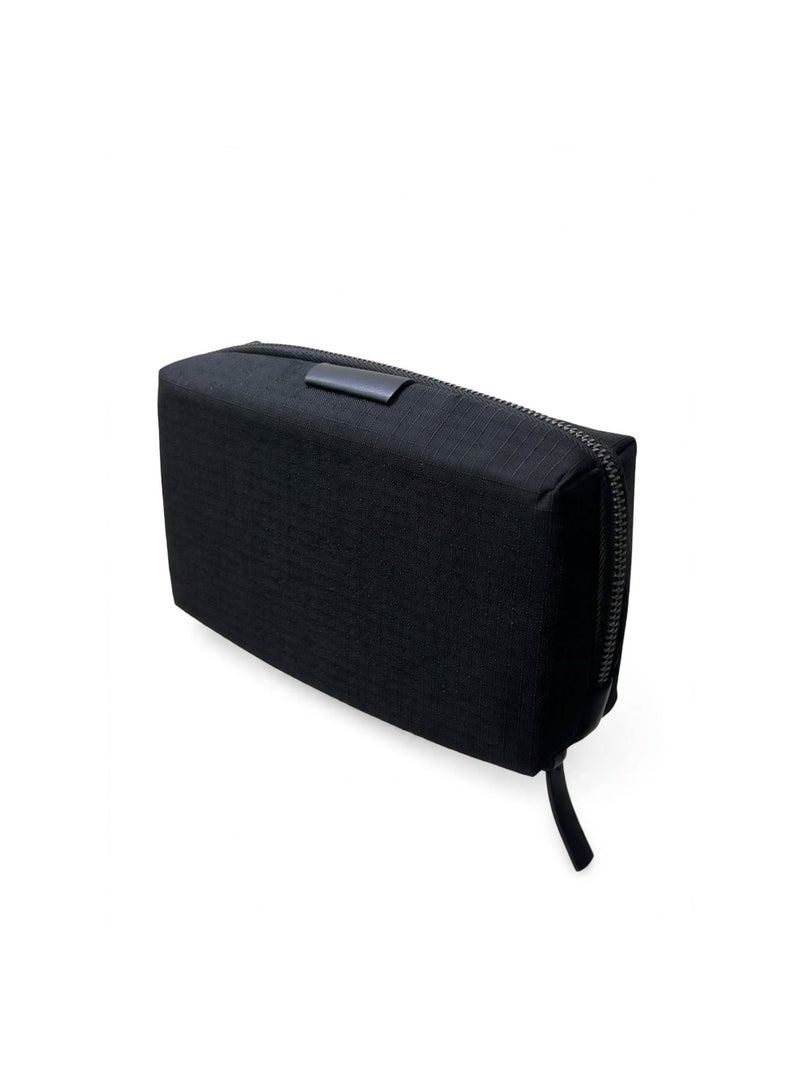 Mobcos Electronics Organizer Bag for Travel, Cable Organizer Pouch with Multiple Compartments, Zippered Storage Case for Chargers, USB Cables, Earphones, Adapters and Memory Cards, Black - Image 1