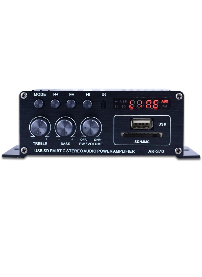 Generic AK370 Mini Audio Power Amplifier Portable Sound Amplifier Speaker Amp for Car and Home  - Image 1