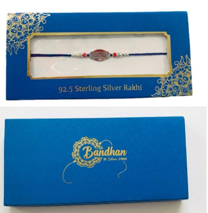 BANDHAN 925 SILVER RAKHI KHUSHBOO JEWELES - Image 2