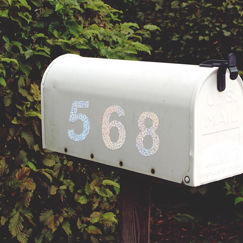 5 Sets Reflective Numbers Stickers Adhesive Numbers Stickers Mailbox Numbers Stickers - Image 2