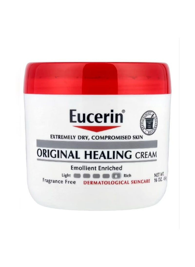 Eucerin Original Healing Cream Extremely Dry Compromised Skin Fragrance Free 16 oz (454 g) - Image 1