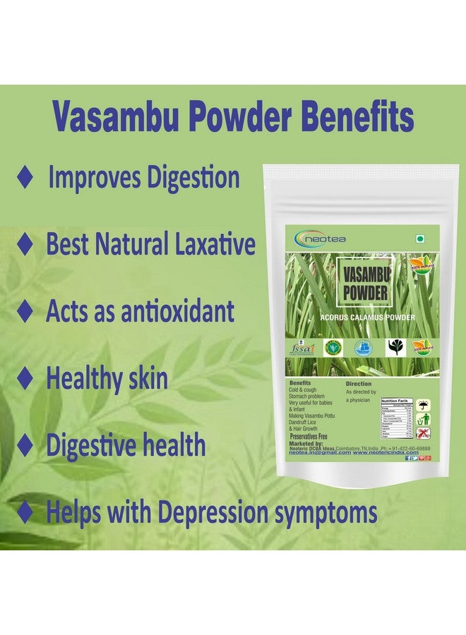 Neotea Vasambu Powder Vacha Root | Sweet Flag Acorus Calamus | Vayambu Powder | Dried Root Herbal Supplement | Natural Sweet Flag Sambu Calamus | Vacha Acorus Calamus Powder | Ayurvedic Remedy | 100% Pure & Organic 300GM - Image 3