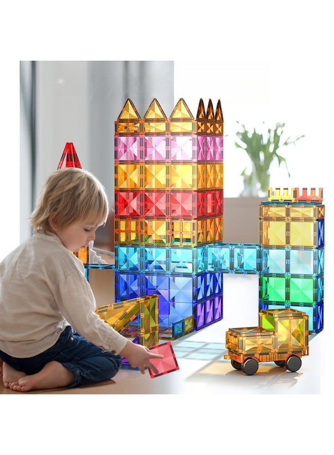 KSYN KO-KO 100 PCS Magnetic Building Blocks for Toddlers 3+ Years, STEM Learning Toys for Kids - Educational Construction Set Develops Fine Motor Skills, Creativity & Imagination - Image 2