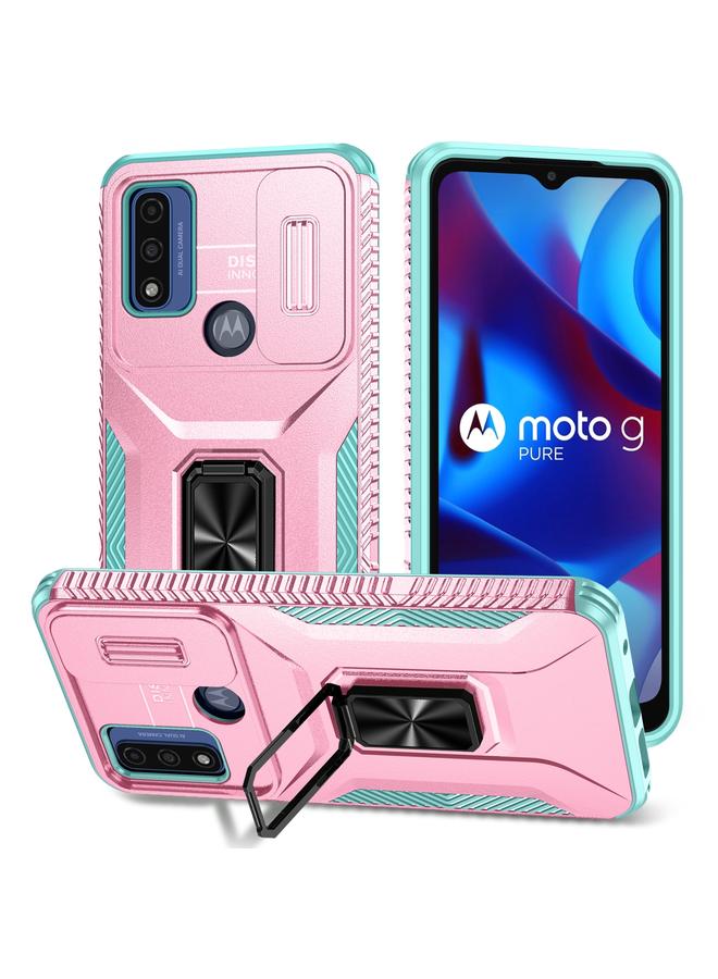 S-TOP Case For Motorola G Pure/G Play 2023/G Power 2022 Sliding Camshield Holder Phone Case - Image 1