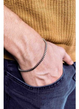The Collection Ace of Spades Adjustable Silver Plated Ring Cube Bracelet and Necklace Set  - Image 3