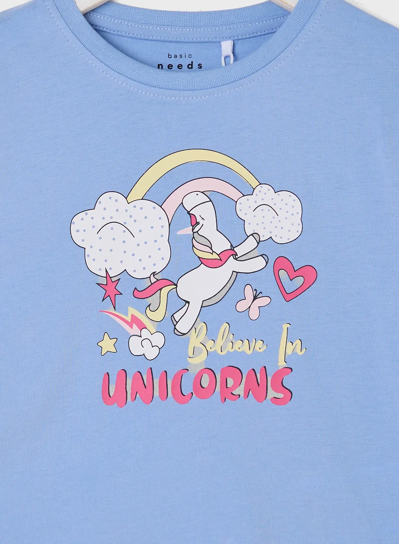 NAME IT Kids Graphic Crew Neck T-Shirt