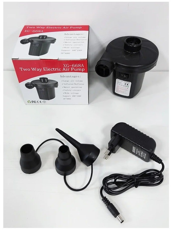 Mattress Inflatable Electric Air Pump Black - Image 2