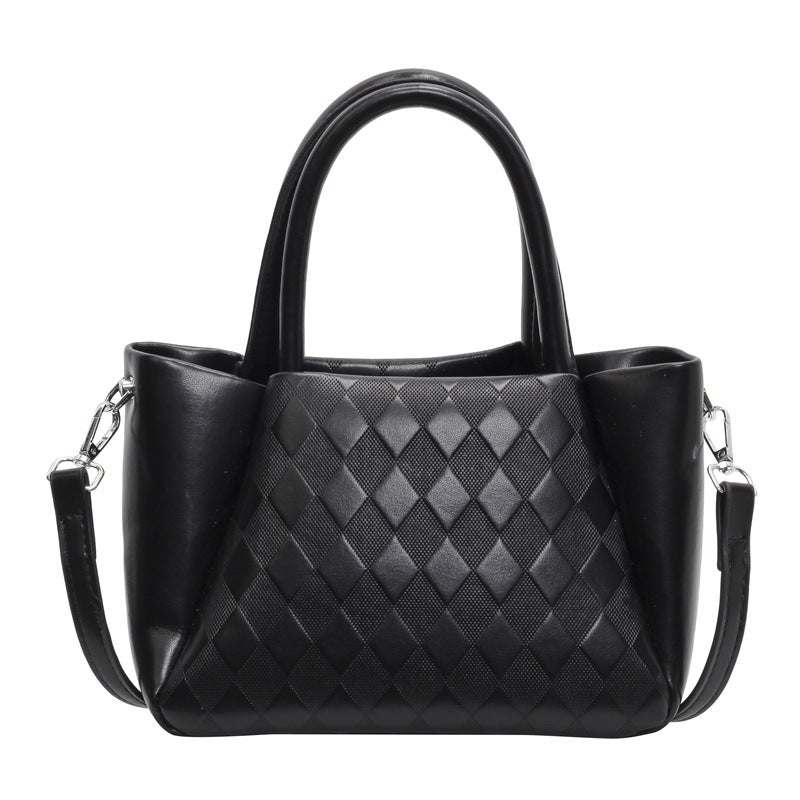 2024 High-End Small Bag Women'S Bag New Fashion Crossbody Bag Trendyy Texture Rhombus Handheld Bucket Bag - Image 1