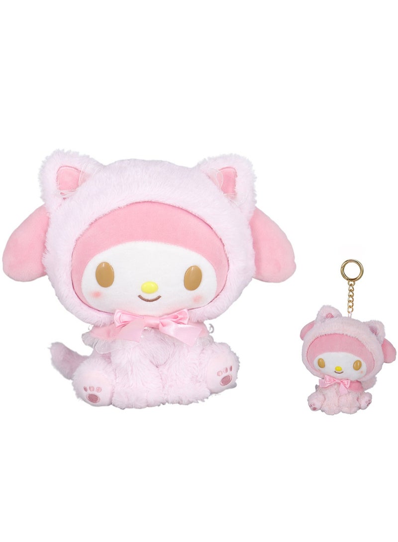 (My Melody) Two-piece doll + pendant accessories cute plush doll toy  - Image 1