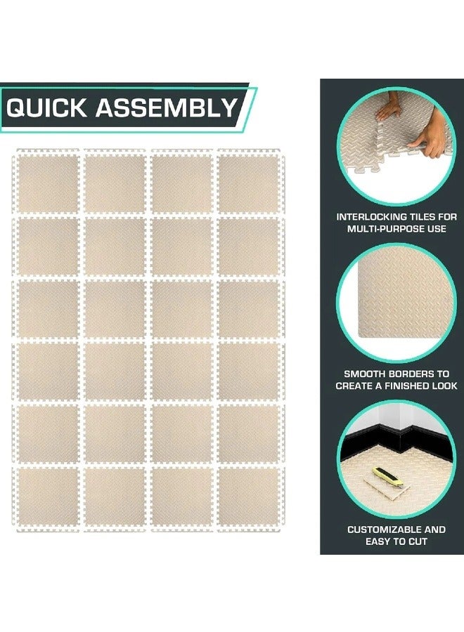 Baby Play Mats, Puzzle Foam Floor Mats, Exercise Yoga Mats, Interlocking EVA Soft Foam Floor Mats - Image 4