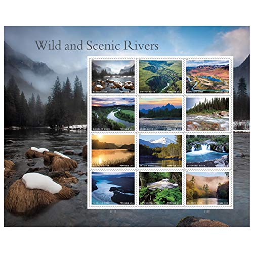 United States Postal Service Wild and Scenic Rivers (Sheet of 12) First-Class Mail Forever Postage Stamps Scott #5381 - Image 1