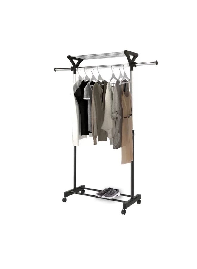 Living Black Metal Clothes Hanger Clothes Holder - Image 4