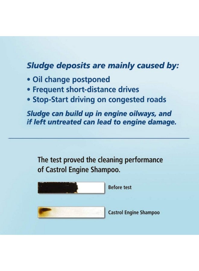 Castrol Engine Shampoo Pre Oil Change Treatment (Flushing Oil) for Petrol 300 ml, CNG and Diesel Cars (3418104) - Image 2