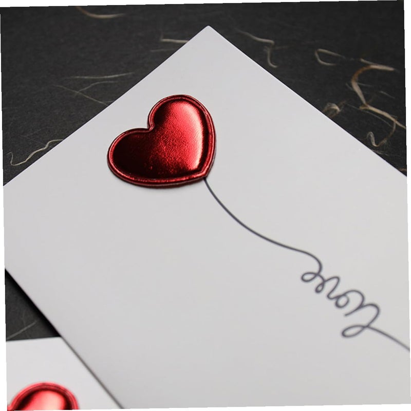3D Heart Balloon Greeting Cards Set of 5 for Valentine Anniversary Birthday Romantic Message Cards - Image 4