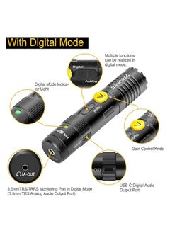 7RYMS 7Ryms MinBo M1  Shotgun Mic Mini Cardioid Condenser Microphone On-Camera Mic Digital & Analog Dual Modes Real-Time Video Shotgun Microphone for DSLR Camera, Smartphone- Microphone for iPhone Video Recording Vlogging  - Image 3