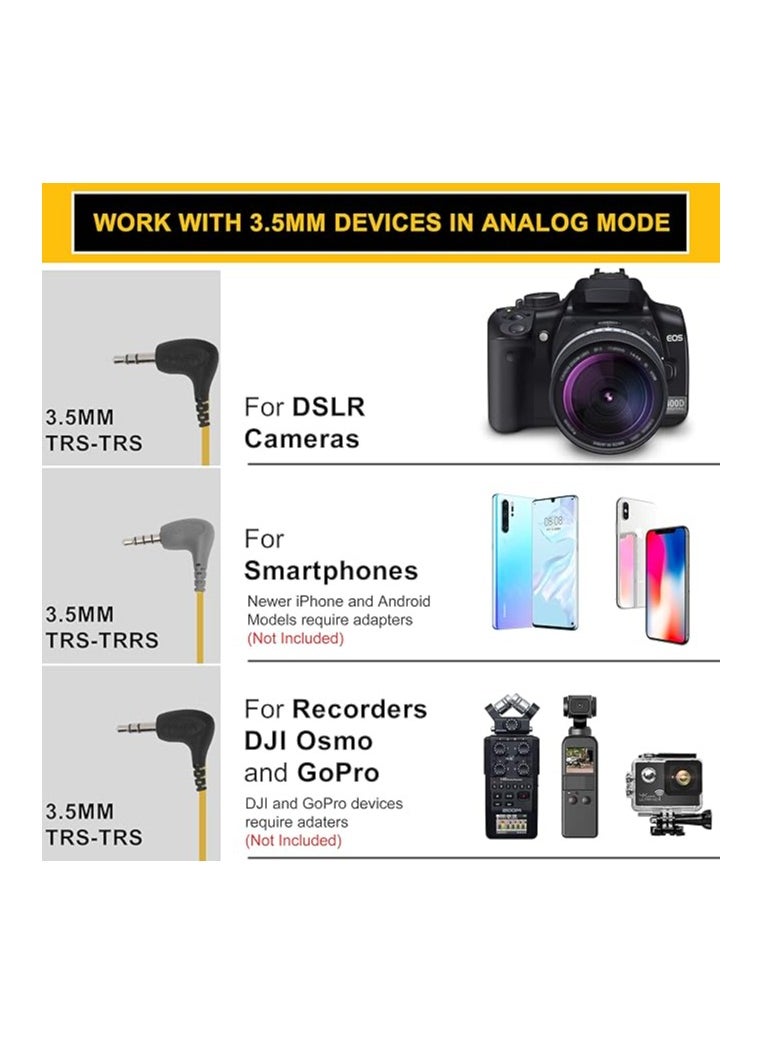 7RYMS - 7Ryms MinBo M1  Shotgun Mic Mini Cardioid Condenser Microphone On-Camera Mic Digital & Analog Dual Modes Real-Time Video Shotgun Microphone for DSLR Camera, Smartphone- Microphone for iPhone Video Recording Vlogging - Image 1