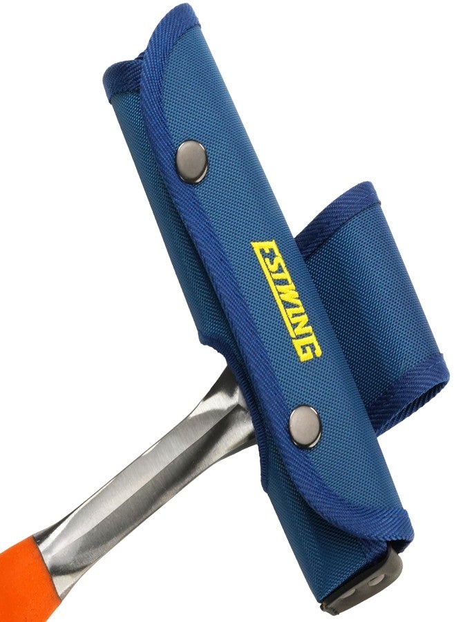 ESTWING Bricklayer's/Mason's Hammer - 20 oz Hi-Vis Masonry Tool with Forged Steel Construction & Shock Reduction Grip - EO-20BL - Image 3
