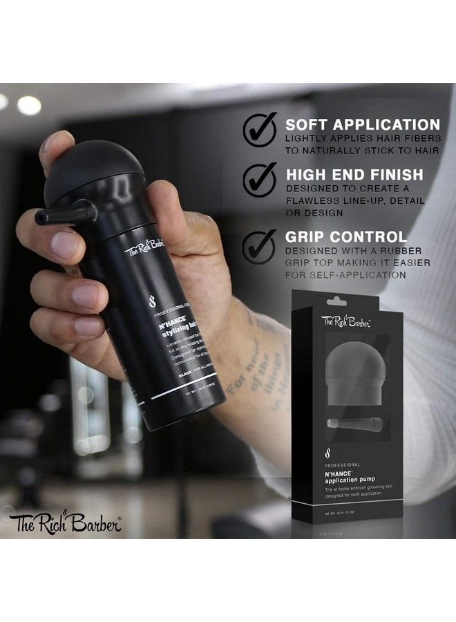 The Rich Barber N’Hance Hair Building Fibers Applicator Pump Natural Longlasting Hair And Beard Thickening Fiber Spray Applicator (Applicator Pump Only)  - Image 5