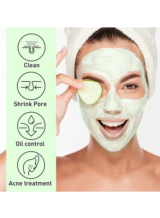 EELHOE Solid Oil Control Cleansing Mask-Green Tea Mask Stick, Blackhead Remover Face Mask Clay Mask Purifying Oil Control Clean Solid Mask Moisturizing Acne Deep Pore Cleansing - Image 2