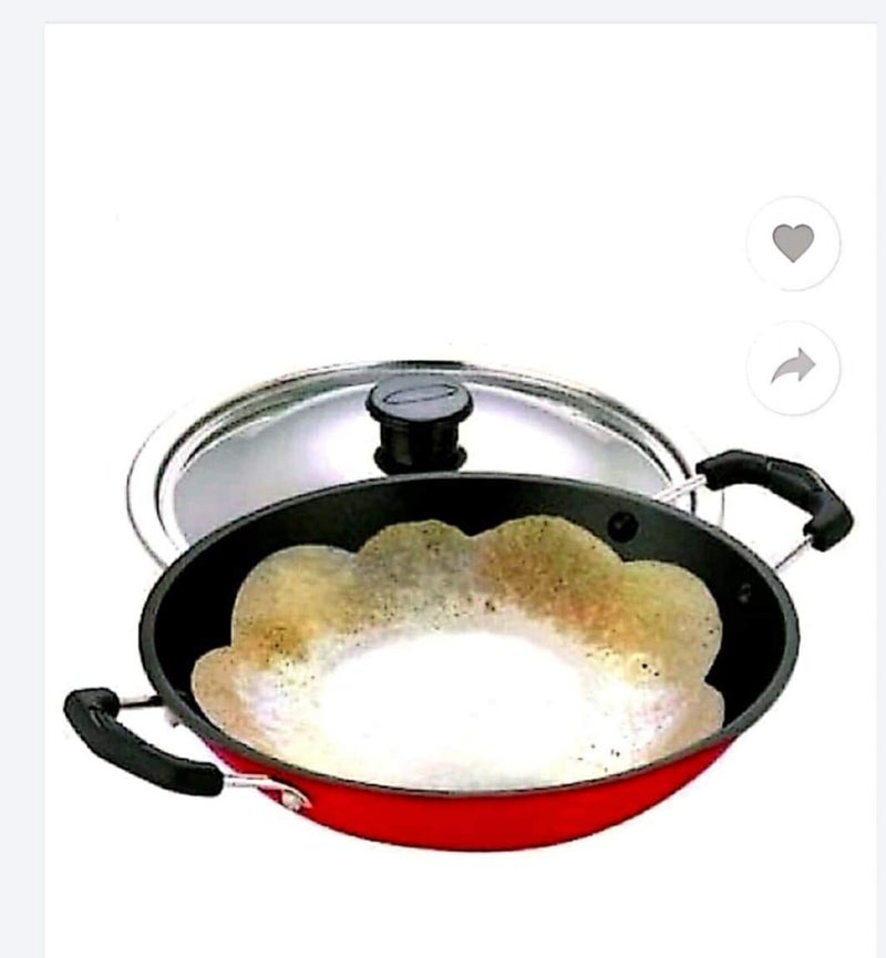 SHAPAT قدر شابات 220 غير لاصق عميق 2000 مل (أحمر) - Image 1