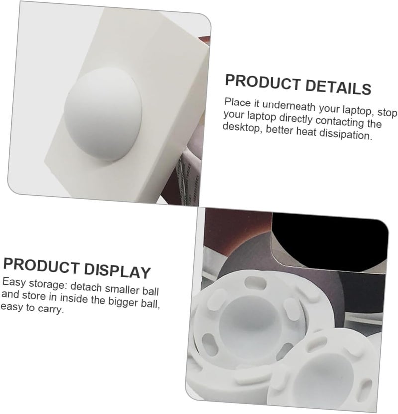 Generic 4pcs Laptop Cooling Pad Silicone Laptop Stand for Enhanced Heat Dissipation Easy to Install and Portable for Use - Image 3