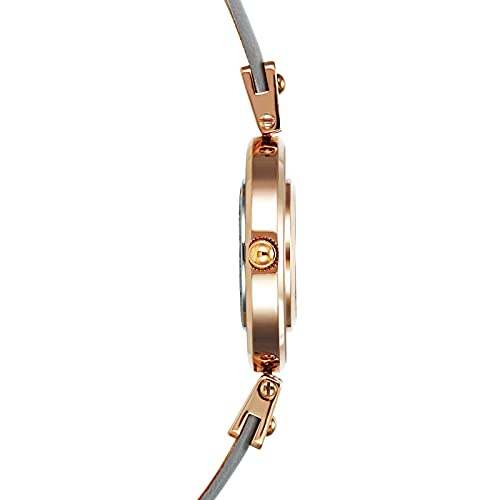 VICTORIA HYDE Small Dial Women Watch, Gray Leather Watches for Women - Image 3