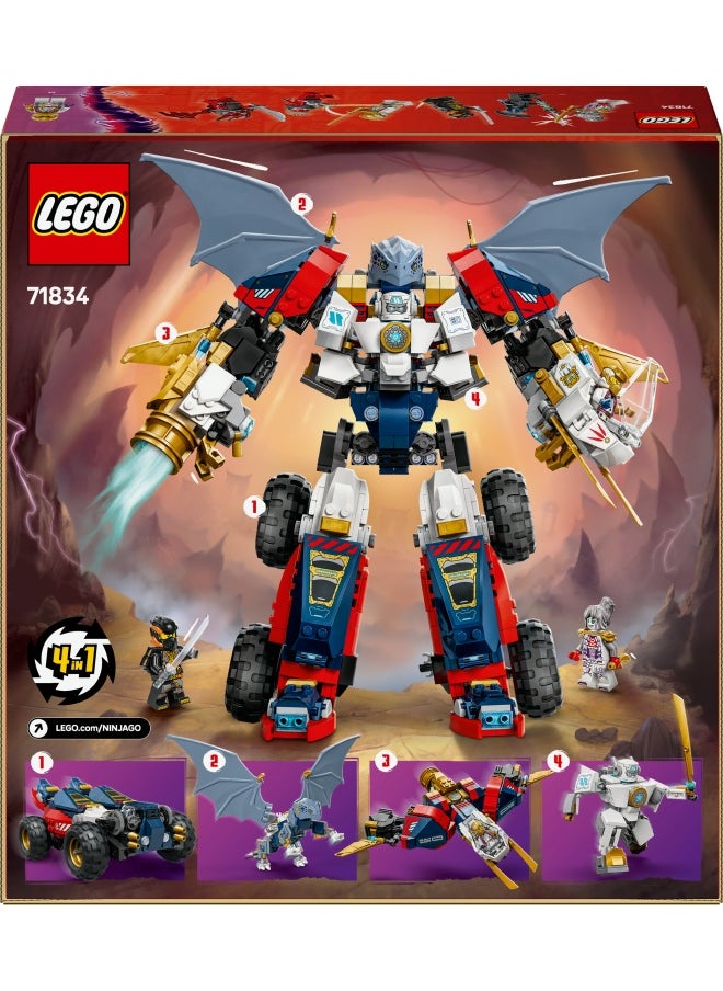 LEGO - Ninjago Zane'S Ultra Combiner Mech 71834 (1187) Pieces - Image 1