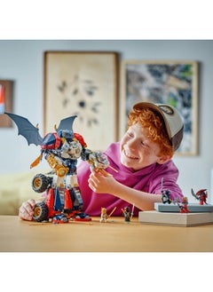 LEGO NINJAGO 4in1 Zane’s Ultra Combiner Mech Toy - Rebuilds into a Jet, Car Model, Dragon & Ninja Figure - Incl. 6 Minifigures for Role Play - Building Set for 9+ Year Old Boys & Girls - 71834 (1187 pieces)  - Image 3