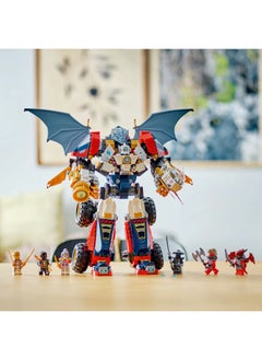 LEGO NINJAGO 4in1 Zane’s Ultra Combiner Mech Toy - Rebuilds into a Jet, Car Model, Dragon & Ninja Figure - Incl. 6 Minifigures for Role Play - Building Set for 9+ Year Old Boys & Girls - 71834 (1187 pieces)  - Image 5