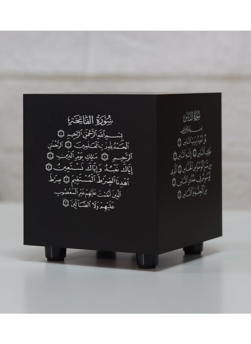 SUNDUS Holy Quran speaker with engravings of verses small size beautiful sound black color  - Image 2