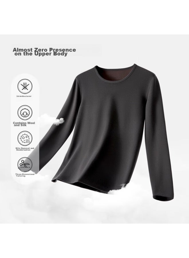 Your Sun Yiershuang Autumn And Winter 5a Antibacterial Thermal Underwear Set, Merino Wool And Silk, Men's Autumn Top And Pants - Image 2