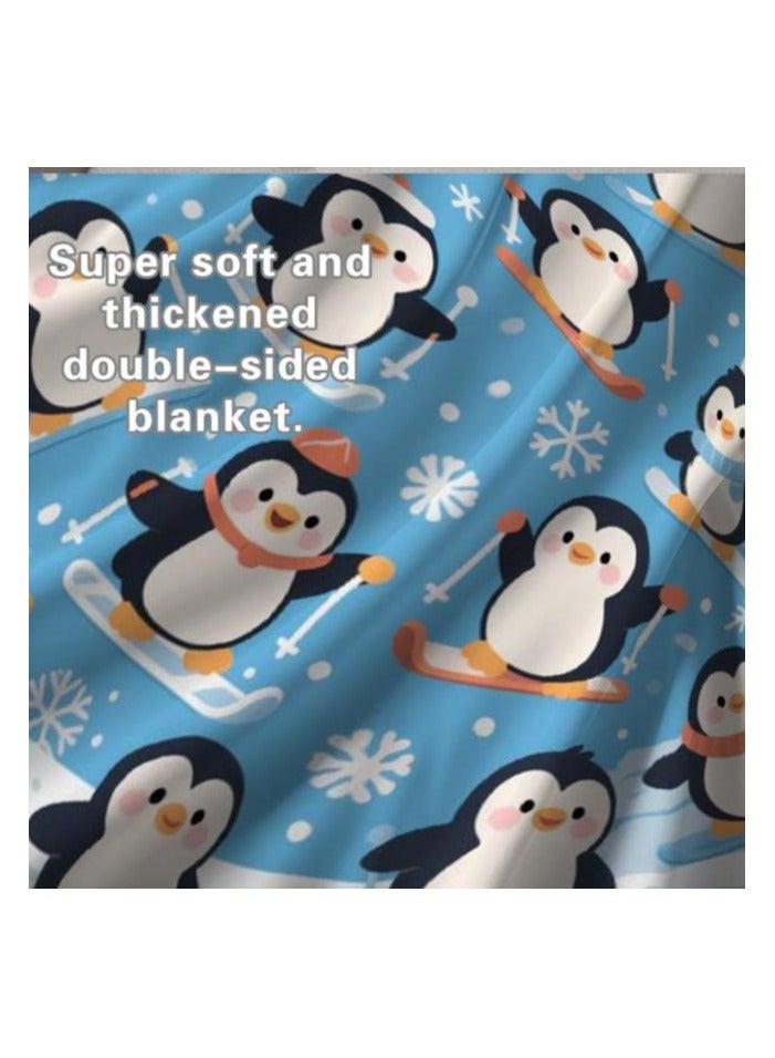 عام بطانية رقيقة من الفانيلا الكرتونية للأطفال والرضع (دافئة ومريحة، ومناسبة للنوم والألعاب) 70 سم * 100 سم - 495 - Image 4