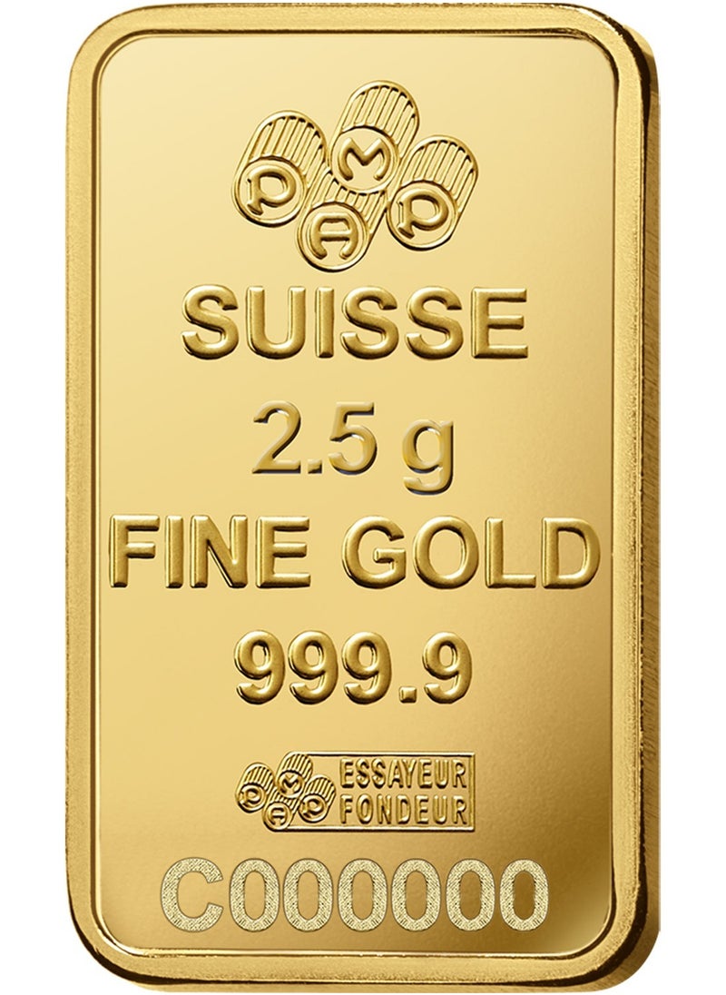 PAMP 24KT 999.9 Purity 2.5g Suisse Pamp  - Image 4