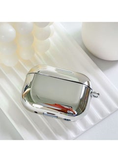Electroplated Soft Case For AirPods Pro Protective Case 2/4 Generation Simple Niche Apple 3 Generation Bluetooth Earphone Case-Color:Mirror Plating Soft Shell ]-Applicable Model:Airpods 4th Generation (2024 Model)